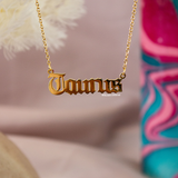 Taurus Zodiac Necklace