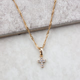Tiny Cross Necklace - KIONII