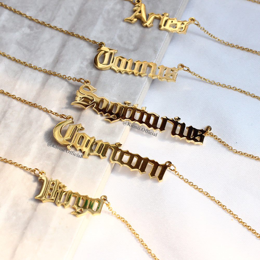 Zodiac Horizontal Sign Necklace - KIONII