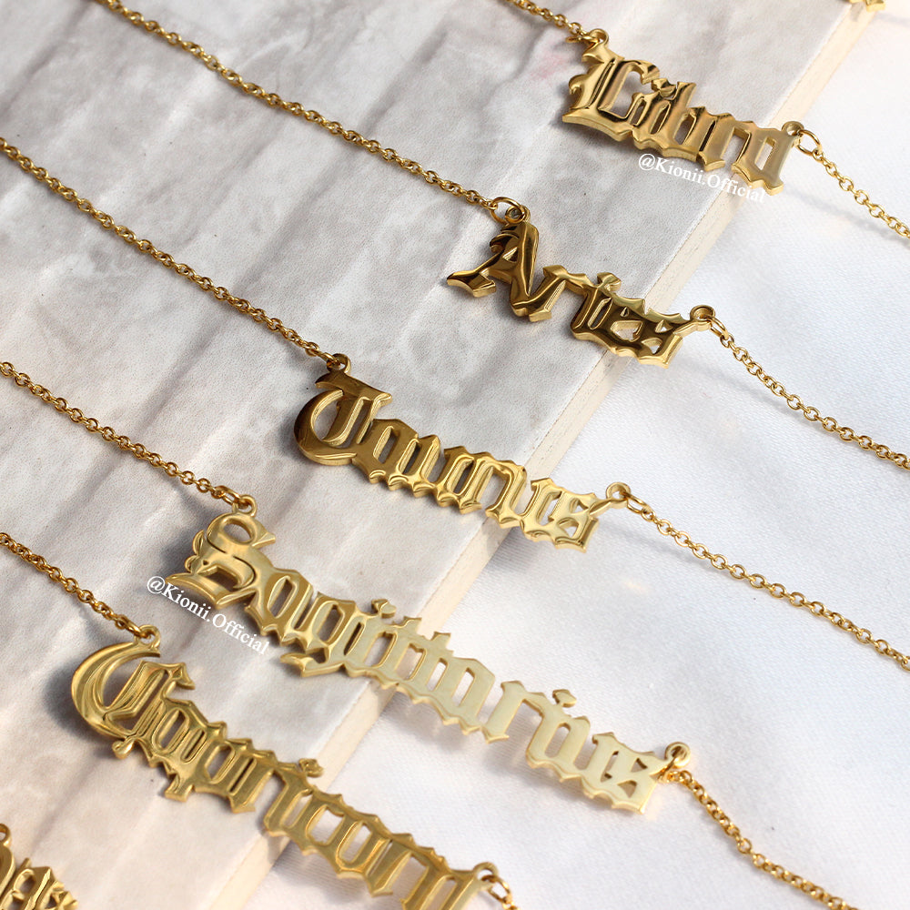 Zodiac Horizontal Sign Necklace - KIONII