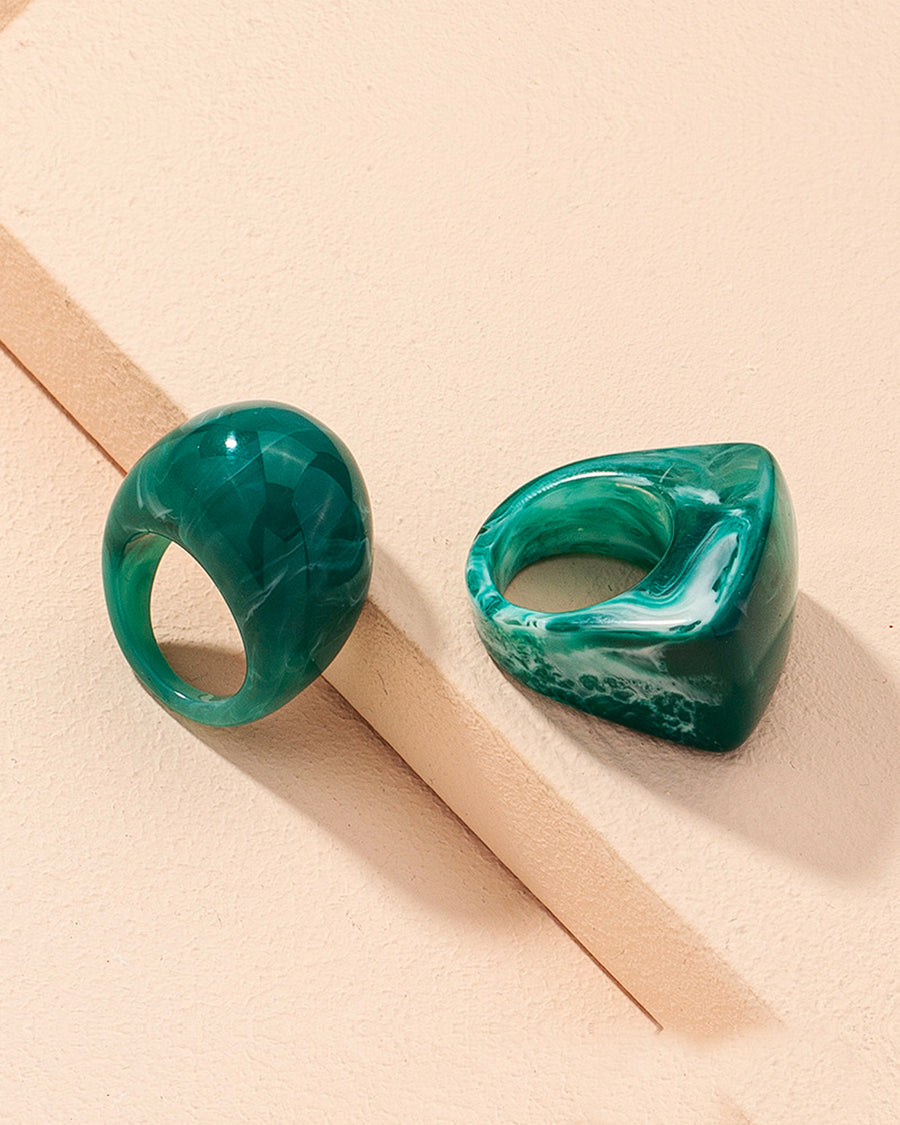 Samia Marble Ring (Set of 2)