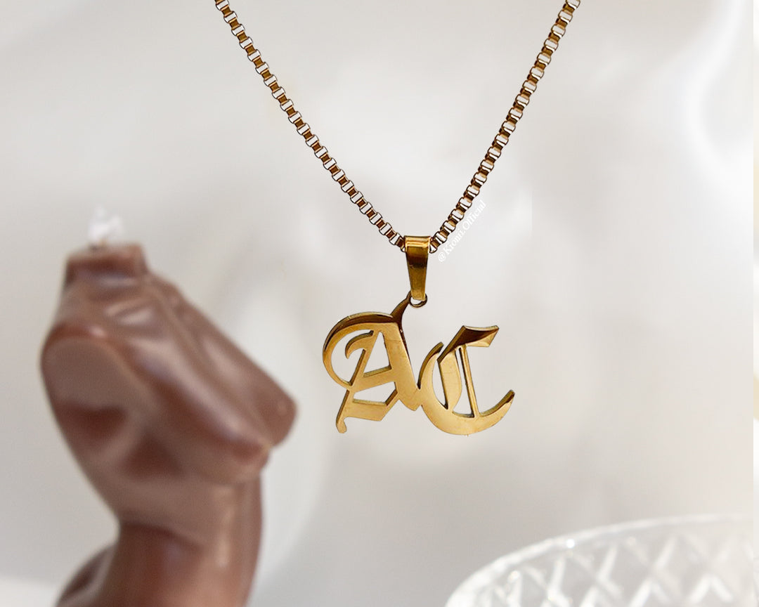 Double Initial Personalised Necklace - KIONII
