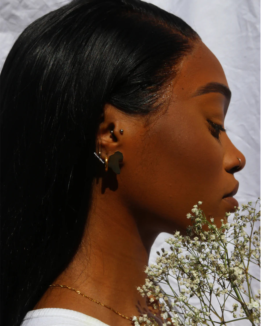 Gold Africa Studs (unisex)